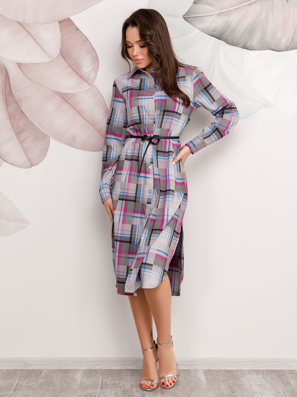 

Платье ISSA PLUS 12493 XXL Серое