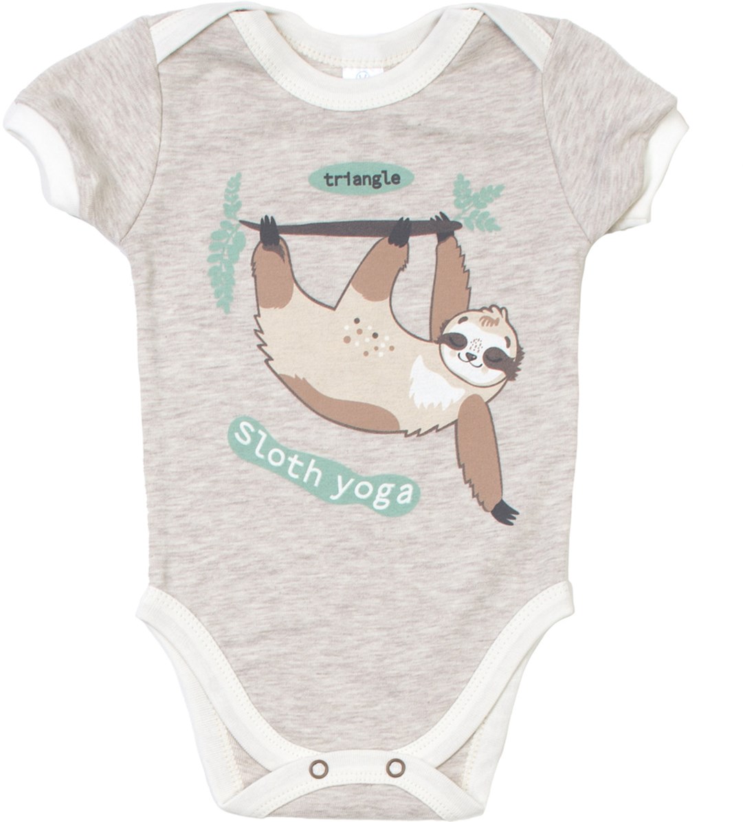 

Боди-футболка Baby Veres Sloth yoga 102-4.88 80 см Бежевая
