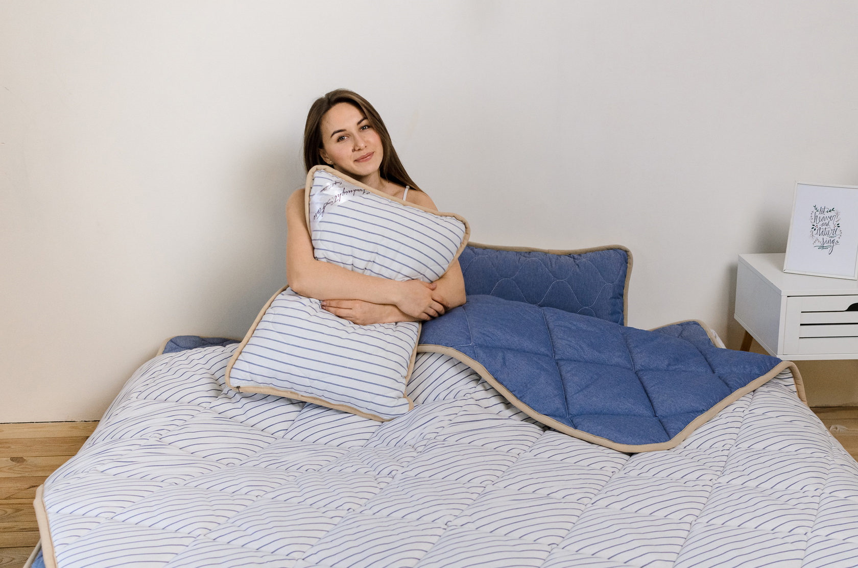 

Комплект постельного белья из шерсти мериносов Goodnight Store Детский 140х100 см + Подушка + Антимолевый чехол ( FB326934261094GN)