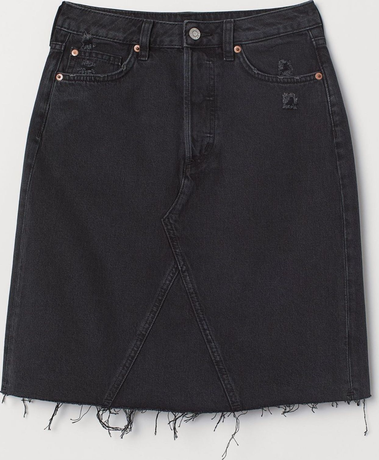 

Юбка джинсовая H&M 5413130dm 36 Черная