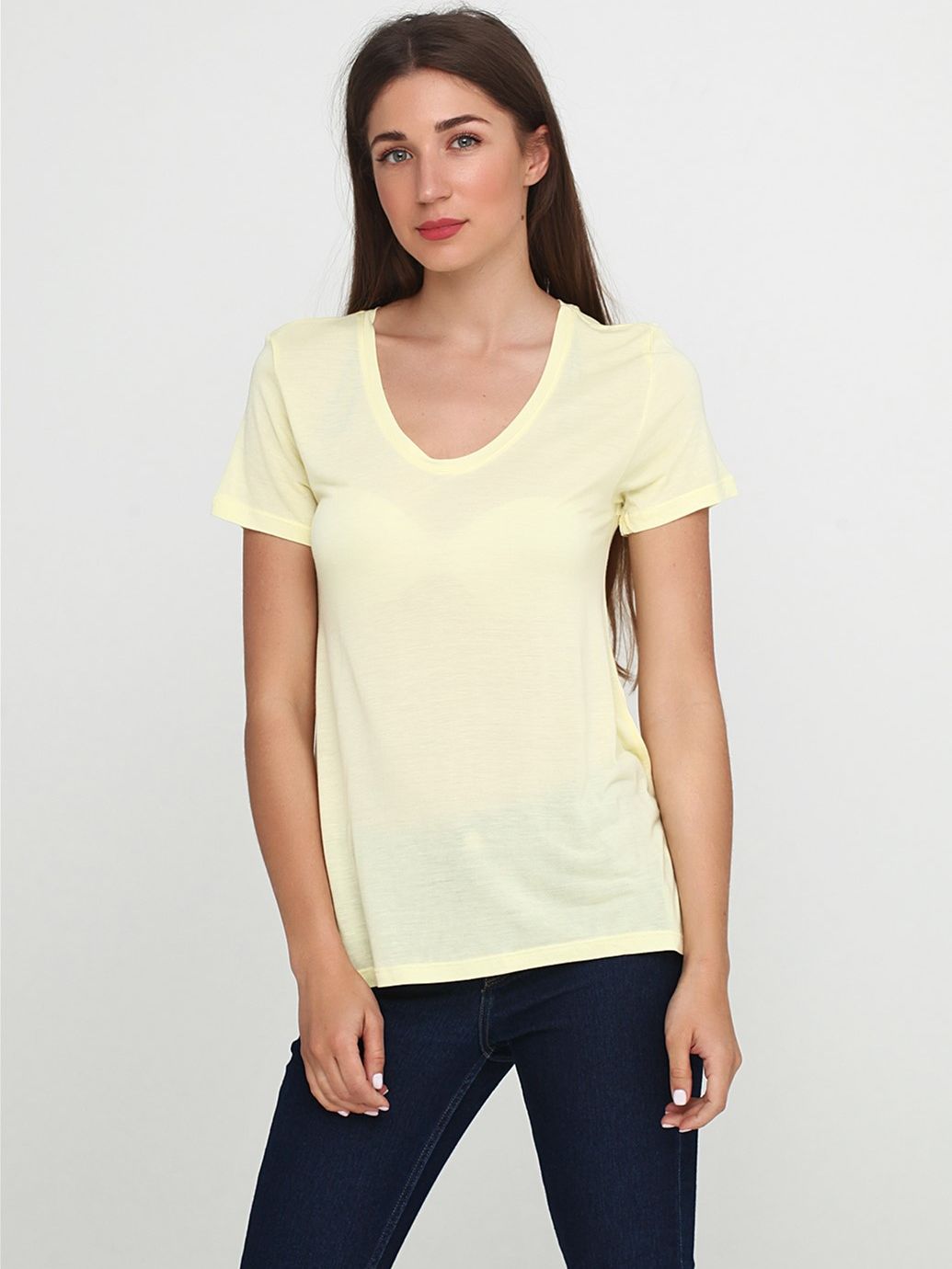 

Футболка H&M 5445476RP21 XL Лимонная