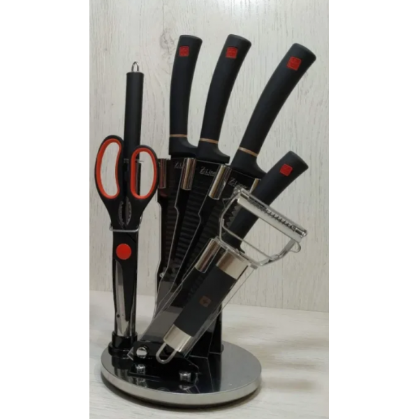 

Набор ножей с подставкой из нержавеющей стали 8 предметов ZLine GF-S02