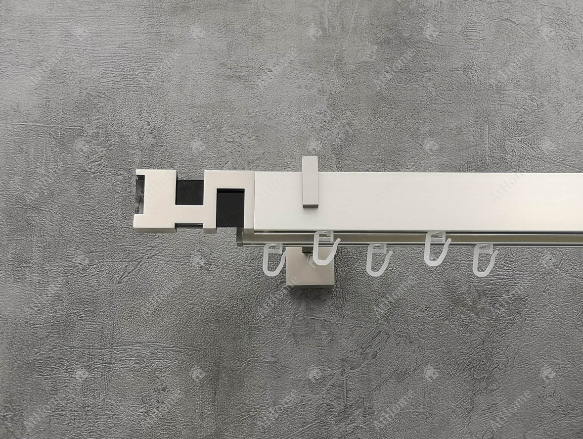 

Карниз Marcin Dekor Square line Интерно/черный 320 см двойной Сталь матовая (кронштейн 14-17 см)
