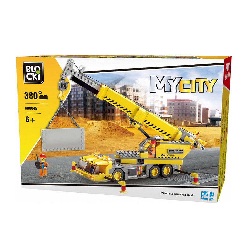 

Конструктор детский Blocki MyCity Кран, 380 деталей