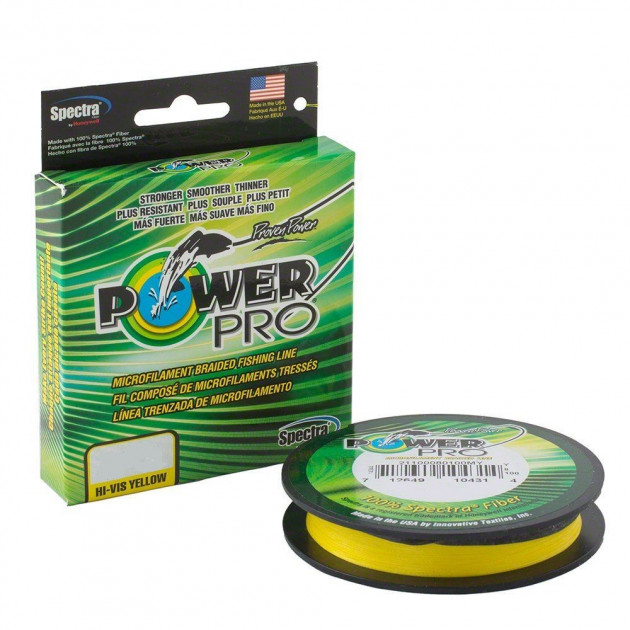 

Шнур Power Pro 135m Hi-Vis Yellow 0.15mm 20lb/9kg