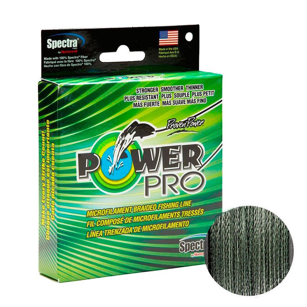 

Шнур Power Pro 135m Moss Green 0.23mm 33lb/15kg