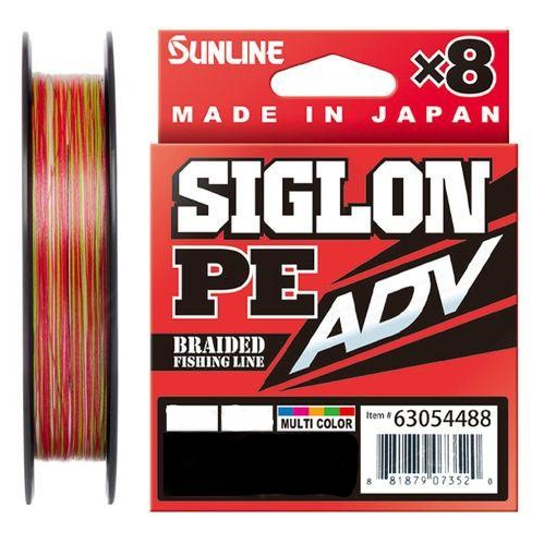 

Шнур Sunline Siglon PE ADV х8 150m мультиколор #0.4/0.108mm 5lb/2.3kg