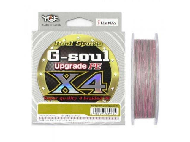 

Шнур YGK G-Soul X4 Upgrade 200m серый #2.0/0.242mm 30lb/13.5