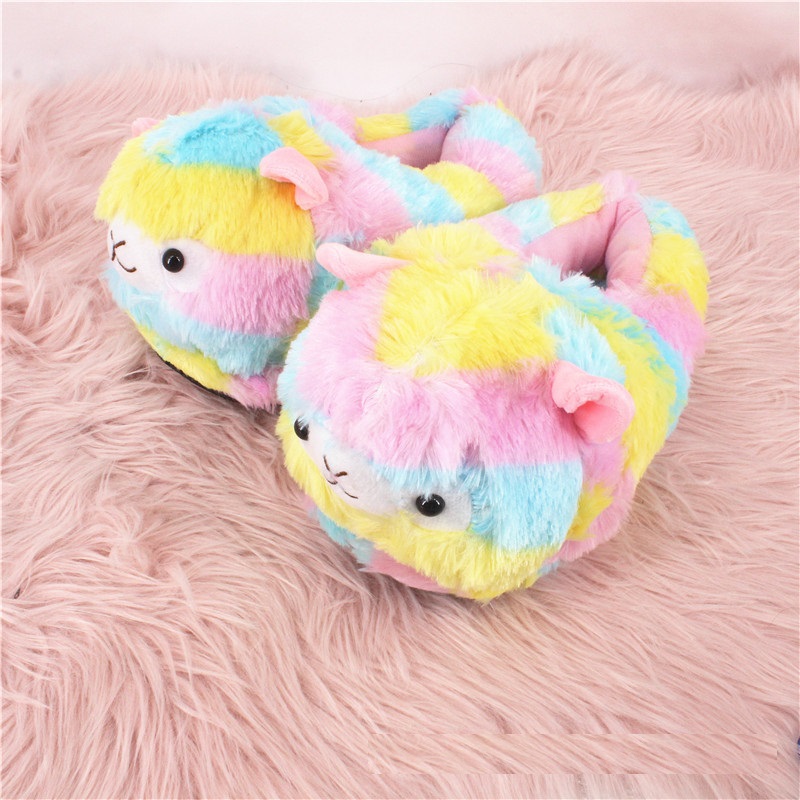 

Плюшевые тапочки игрушки Лама My kigu 28 см Размер 42 универсальный