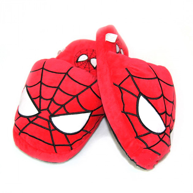 

Плюшевые тапочки игрушки Человек паук "Spiderman" My kigu 28 см Размер 42 универсальный
