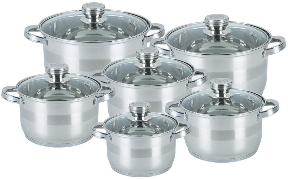 

Посуда KingHoff 12 предметов KH-4486 (2.1л; 2х2.9л; 3.9л; 6.6л; 7.7л)