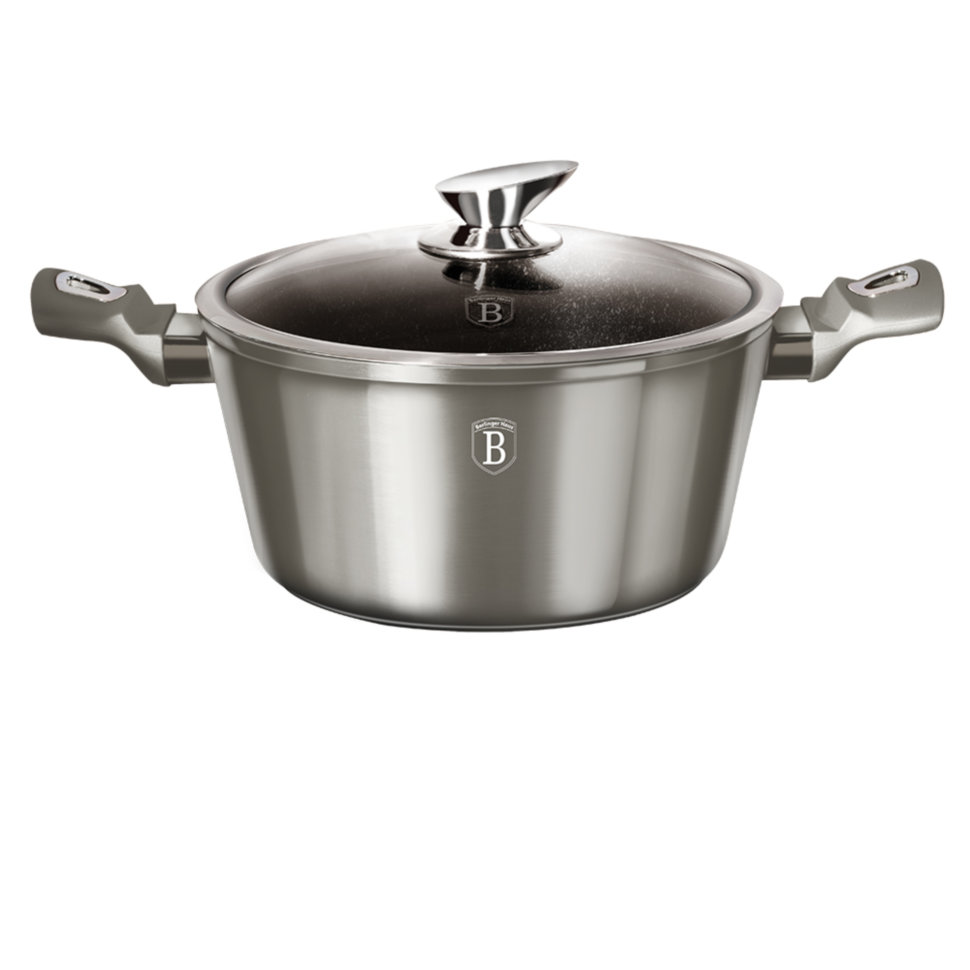 

Кастрюля с крышкой 7,3 л Berlinger Haus Metallic Line Carbon Edition BH-1248N