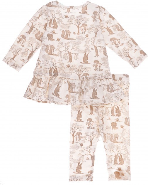 

Костюм H&M платье+лосины 68 см Бежевый (НМ010162)