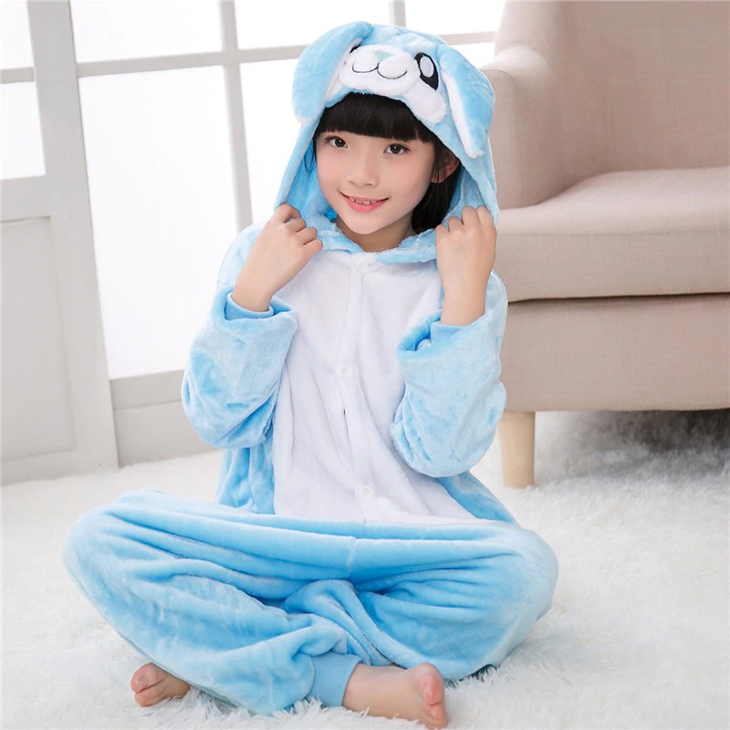 

Пижама Кигуруми детская BearWear Зайка New S 105 - 115 см Голубой (K0W1-0118-S)