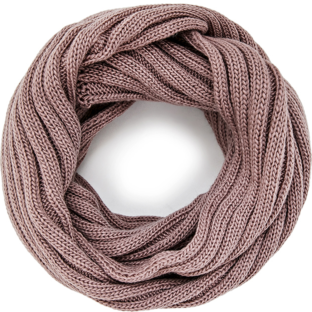 

Снуд вязаный AMOO emporio к шапке POMPON, HW356PSN, дымчатая роза