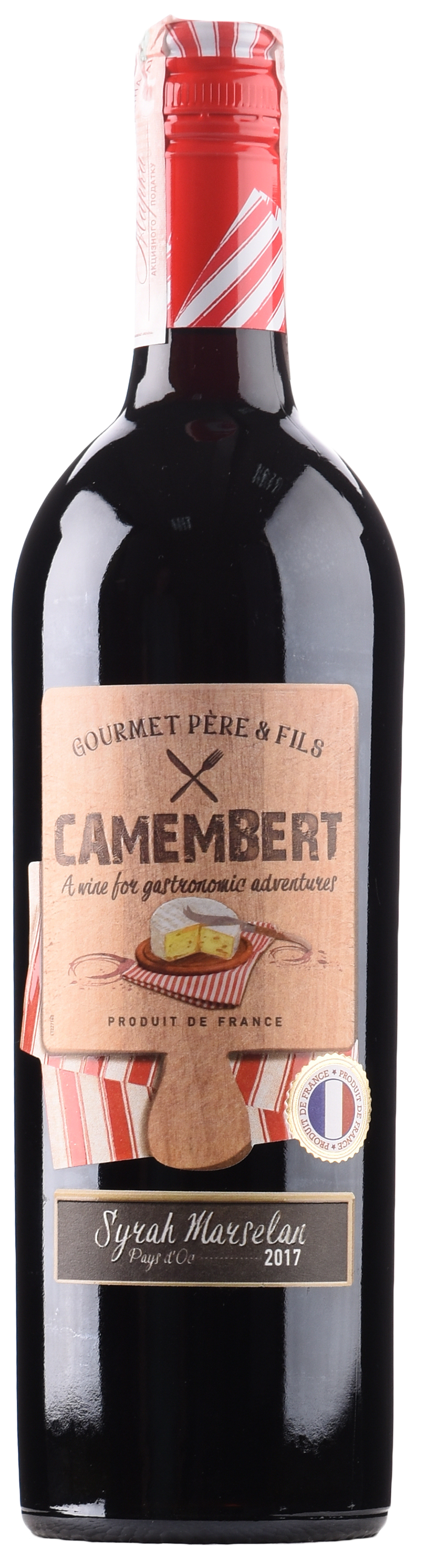 Акція на Вино Gourmet Pere & Fils Syrah Marselan Camembert красное полусухое 0.75 л 13.5% (3263280117838) від Rozetka UA