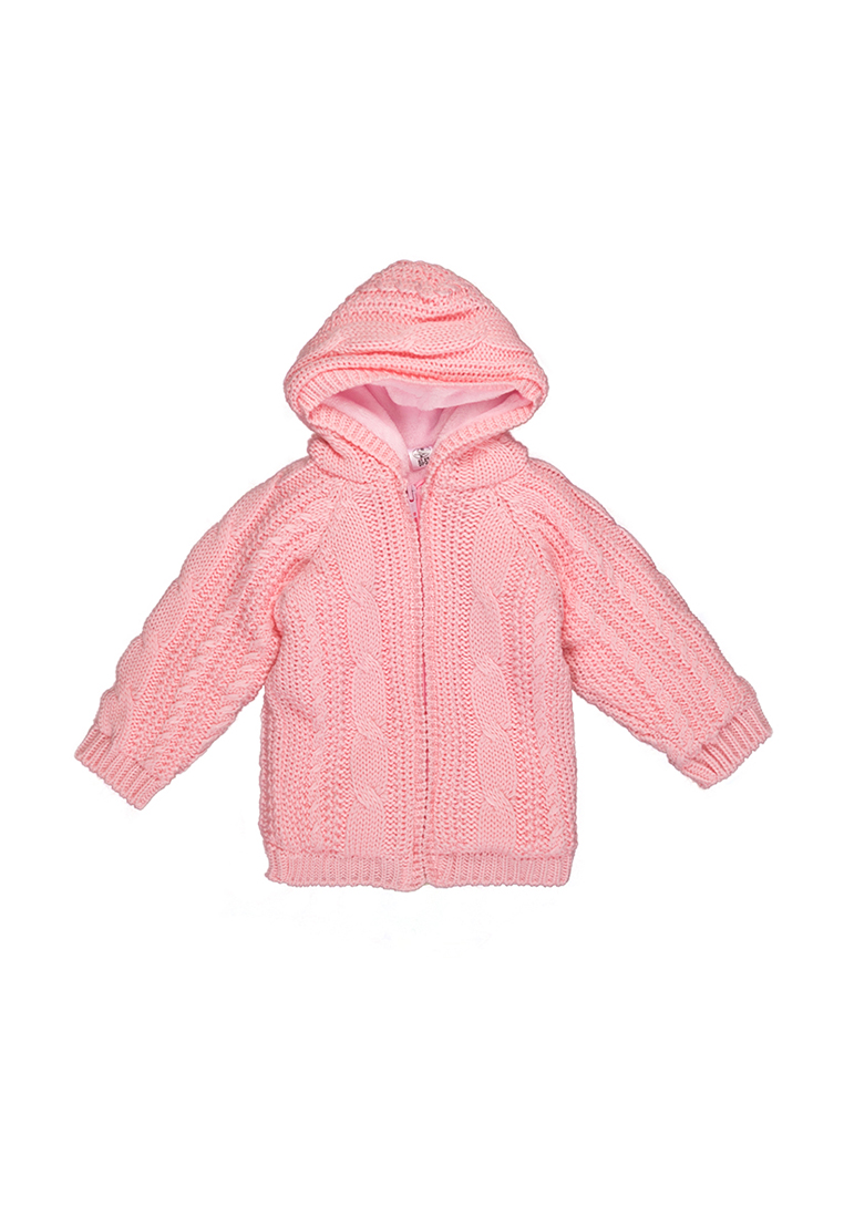 

Теплая кофта на замке с подкладкой Mari-Knit 0715-1 р52 86см пудра 60613