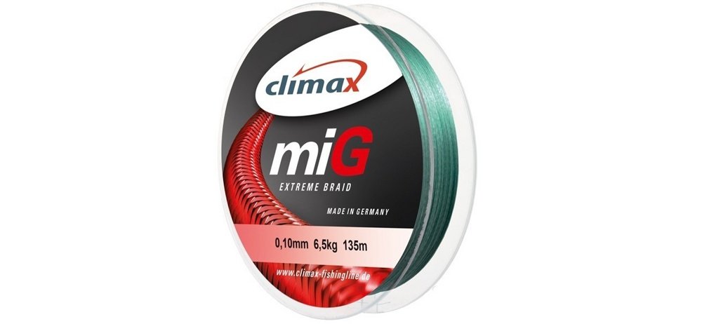 

Шнур CLIMAX MIG BRAID NG 135 m 0.20 14,80 kg, (УП 1 ШТ) серо-зеленый (шт.) (100449)