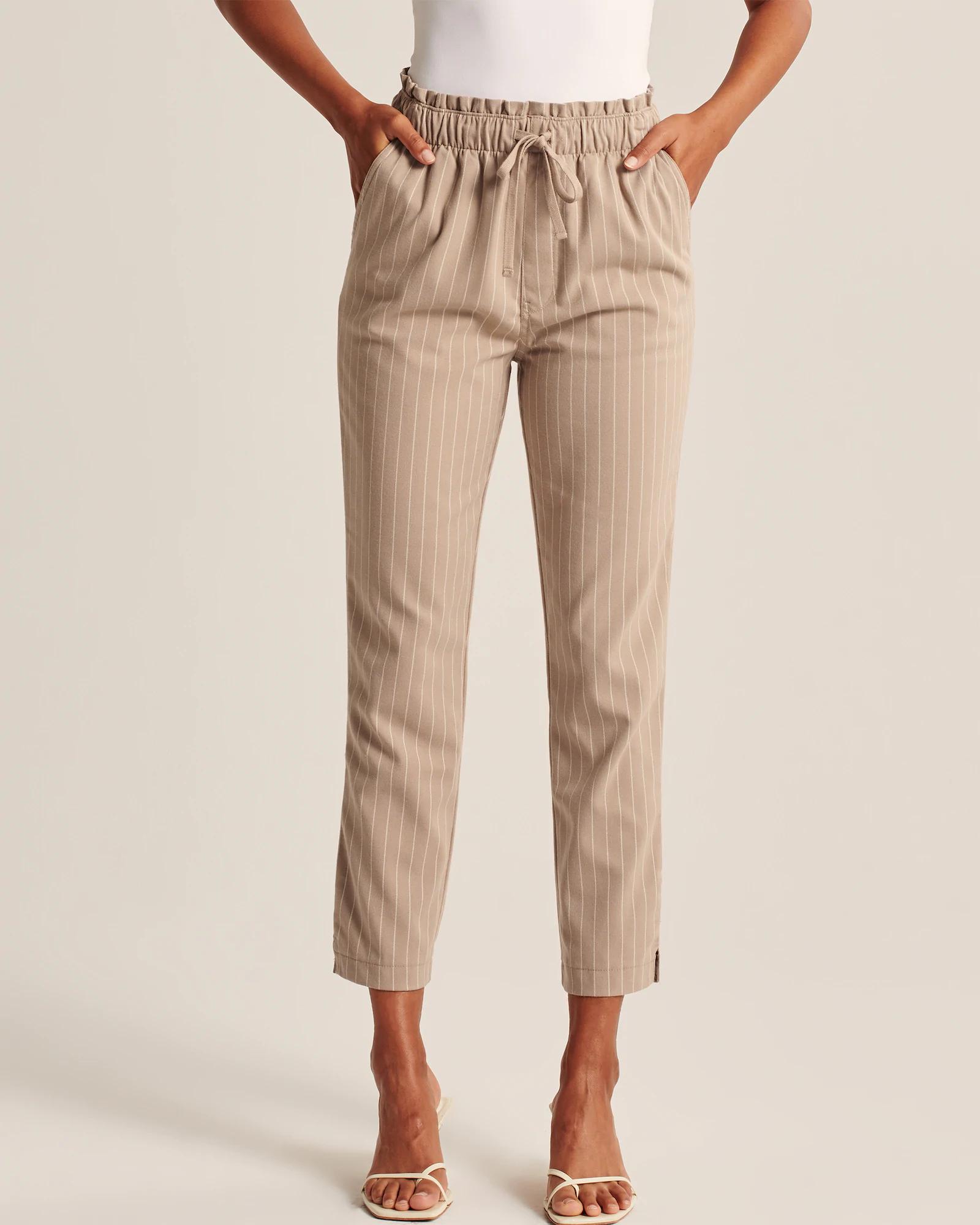 

Брюки женские - брюки Abercrombie & Fitch AF8193W M Светло-коричневый