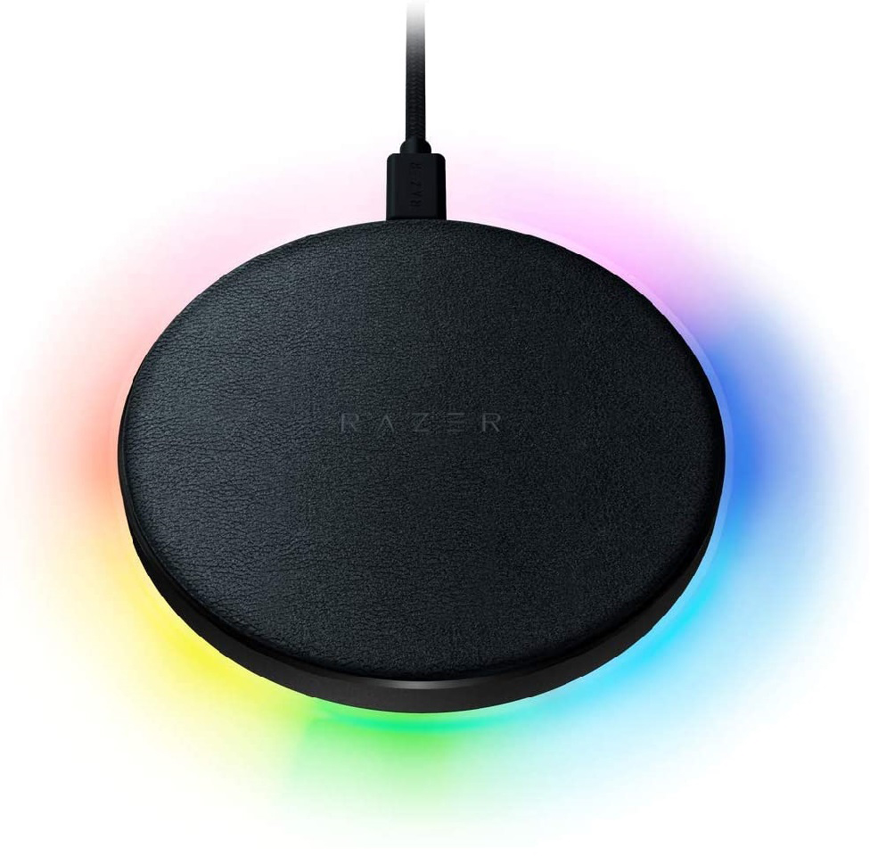

Зарядное устройство RAZER Chroma Charging Pad 10W Fast WL Charger RGB Black (RC21-01600100-R371)