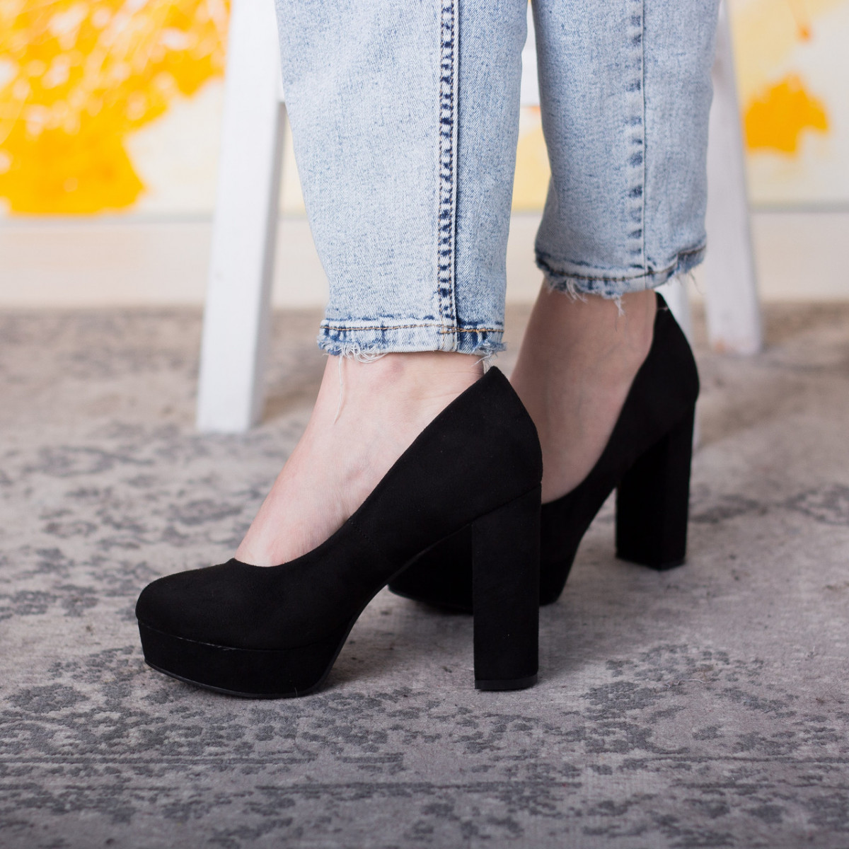 

Туфли женские на каблуке Fashion Sapfir 1233 40 размер 25 см Черный