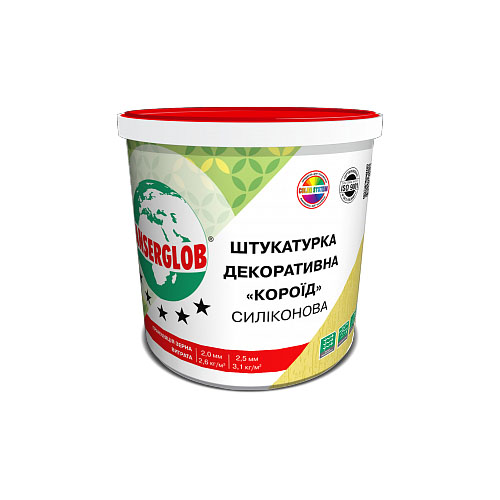 

Декоративная штукатурка силиконовая Anserglob «короед» белая, зерно 2,0 мм, 25 кг. (08442)