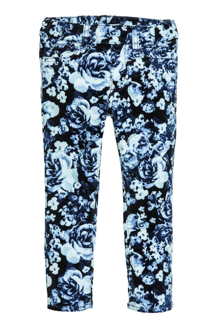 

Брюки-Джеггинсы H&M Вельветовые 122 см Синий-Голубой 03900524