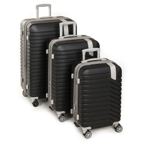 

Комплект чемоданов 3/1 ABS-пластик PODIUM 8341 black 33503