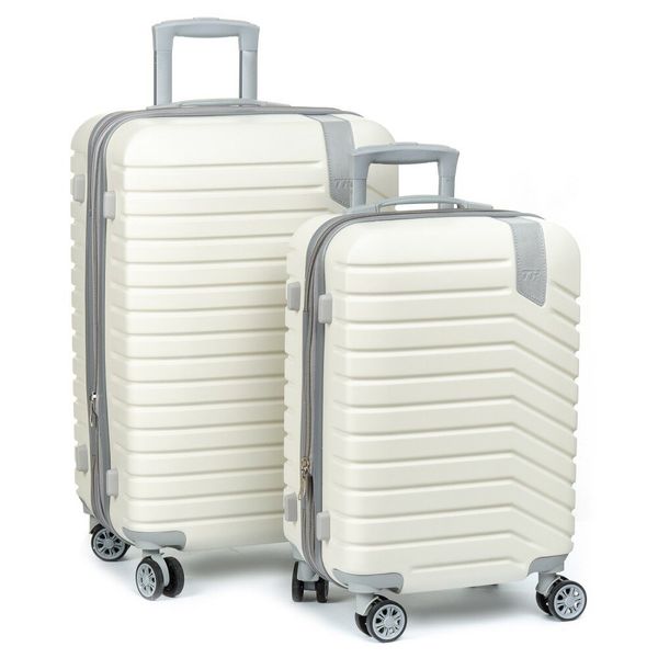 

Комплект чемоданов 2/1 ABS-пластик PODIUM 8347 white змейка 32659