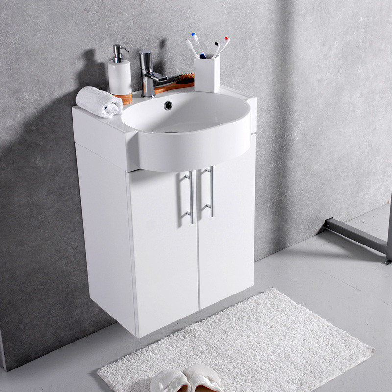 

Шкаф подвесной FANCY MARBLE Ibiza 50 с раковиной Comfort 512C белый