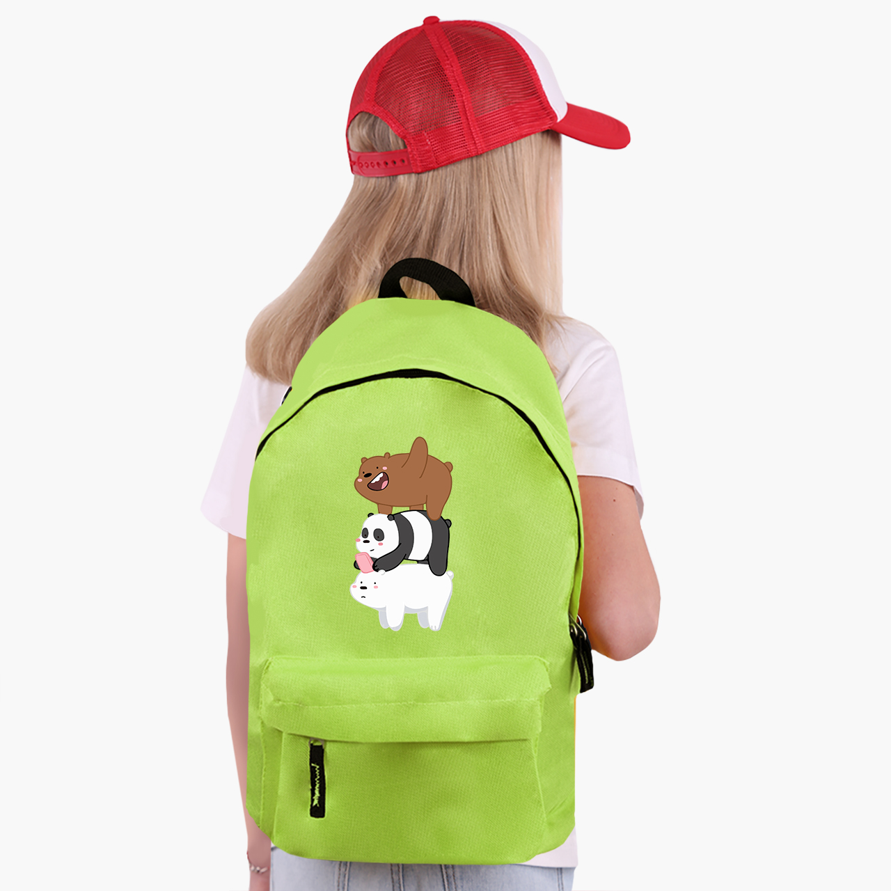 

Рюкзак детский Вся правда о медведях (We Bare bears) (9263-2643) 17 л Салатовый