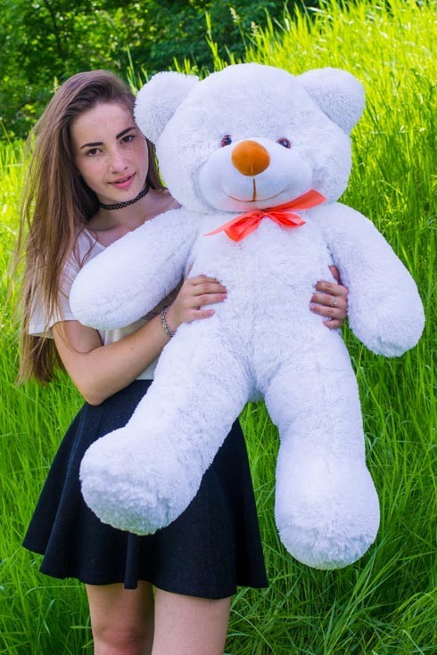 

Плюшевый мишка Рафаель 100см белый