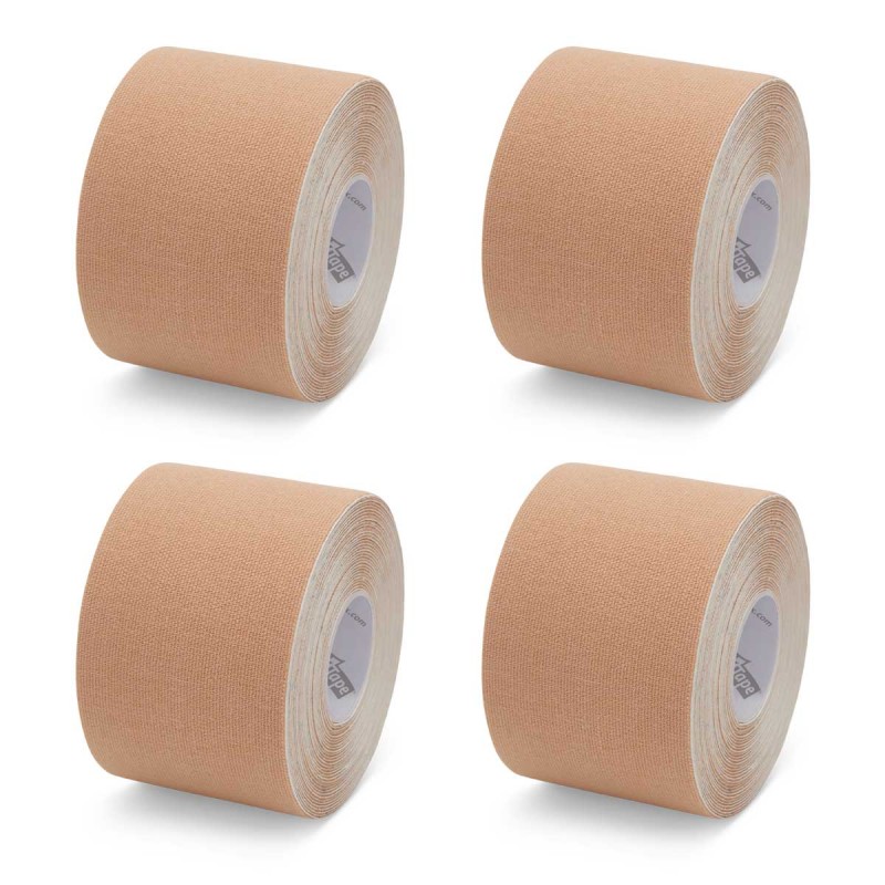 

Хлопчатобумажный кинезио тейп K-Tape Beige, 5 см х 5 м, бежевый, упаковка 4 шт (100143)