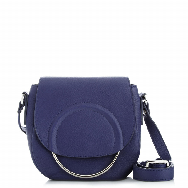 

Сумочка Luxury Leather Accessories из натуральной кожи cинего цвета,30080.40