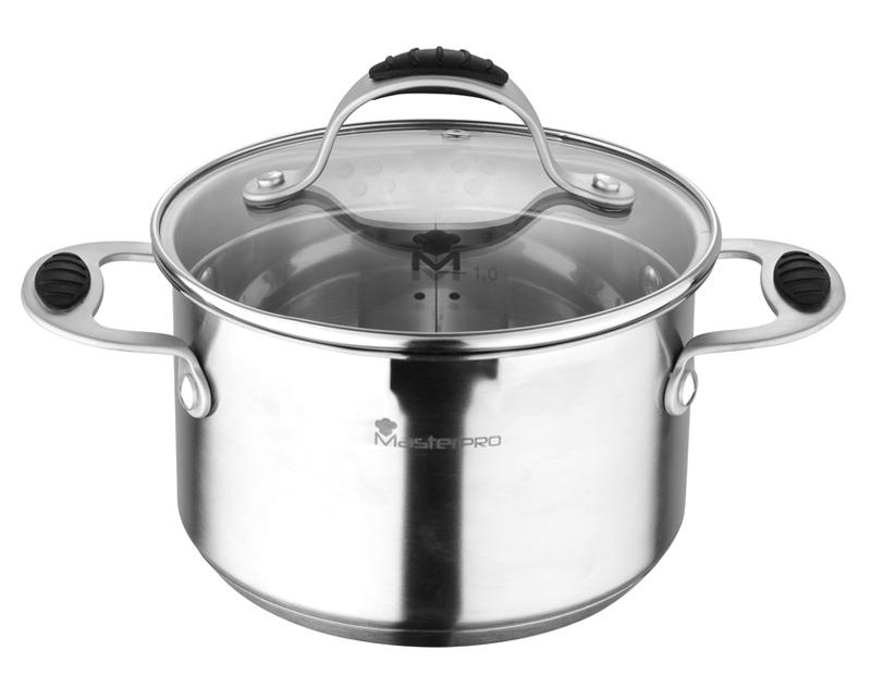 

Кастрюля Bergner Master Pro Granity 3л индукция с носиком для слива