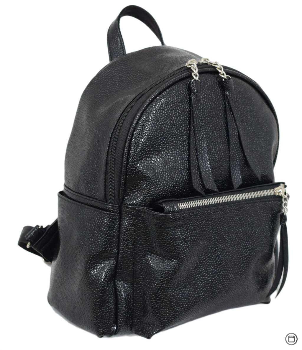 

Женский рюкзак кожзам Lucherino 450 черный икра