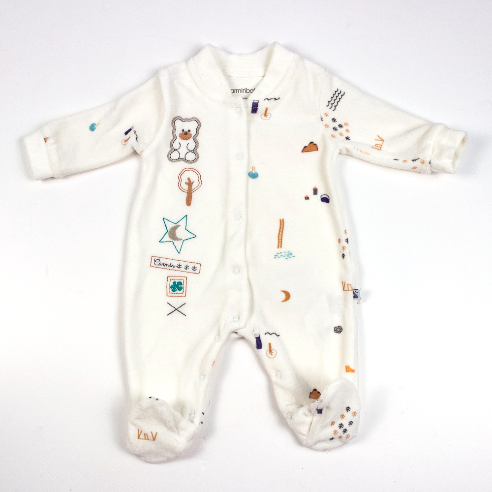 

Комбінезон ясліі молочний, на хлопчика Carminbaby 50 молочний (2043)