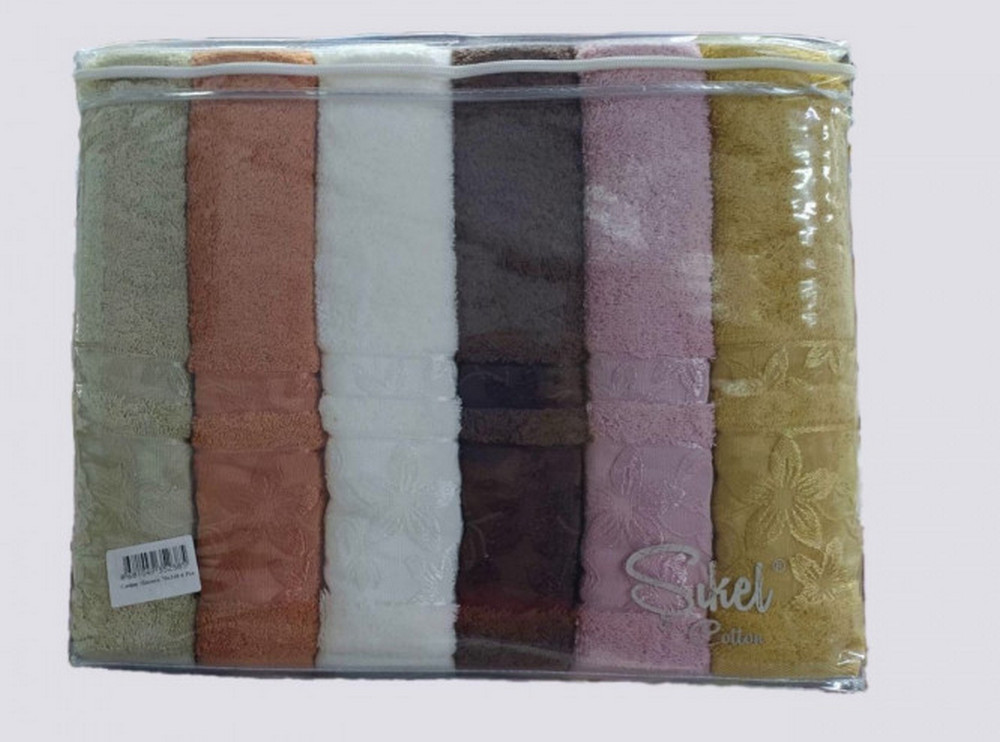 

Набор махровых полотенец Sikel 6 штук Cotton Mimosa 70х140