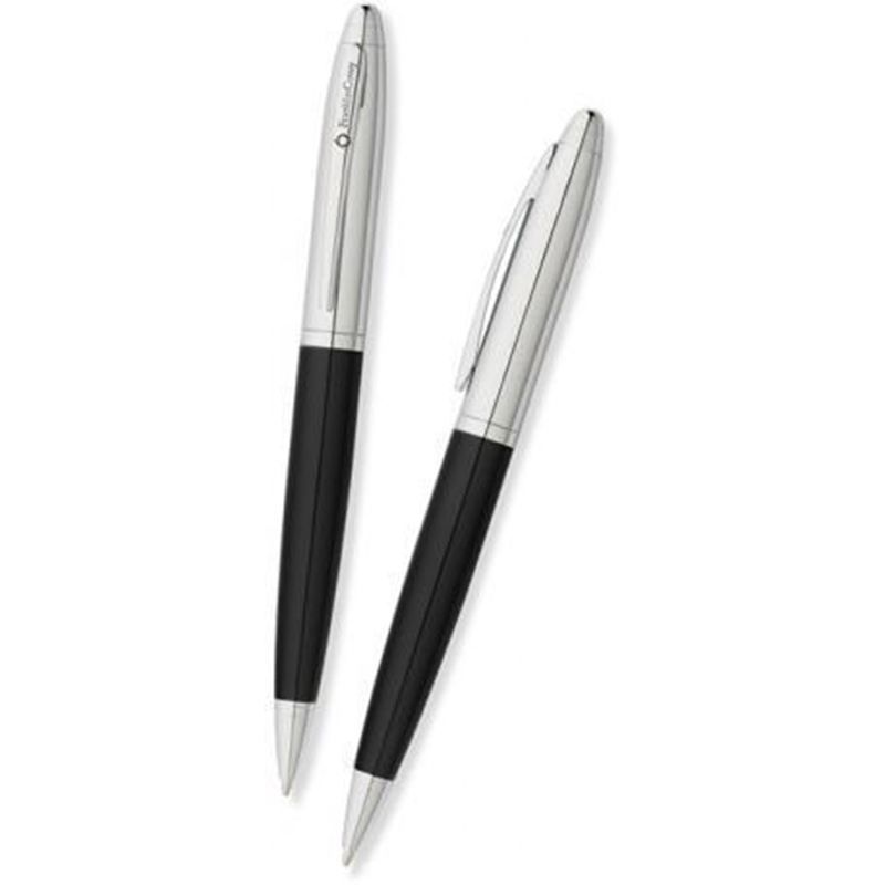 

Ручка шариковая Franklin Covey Lexington black + chrome (Fn0012im-1)