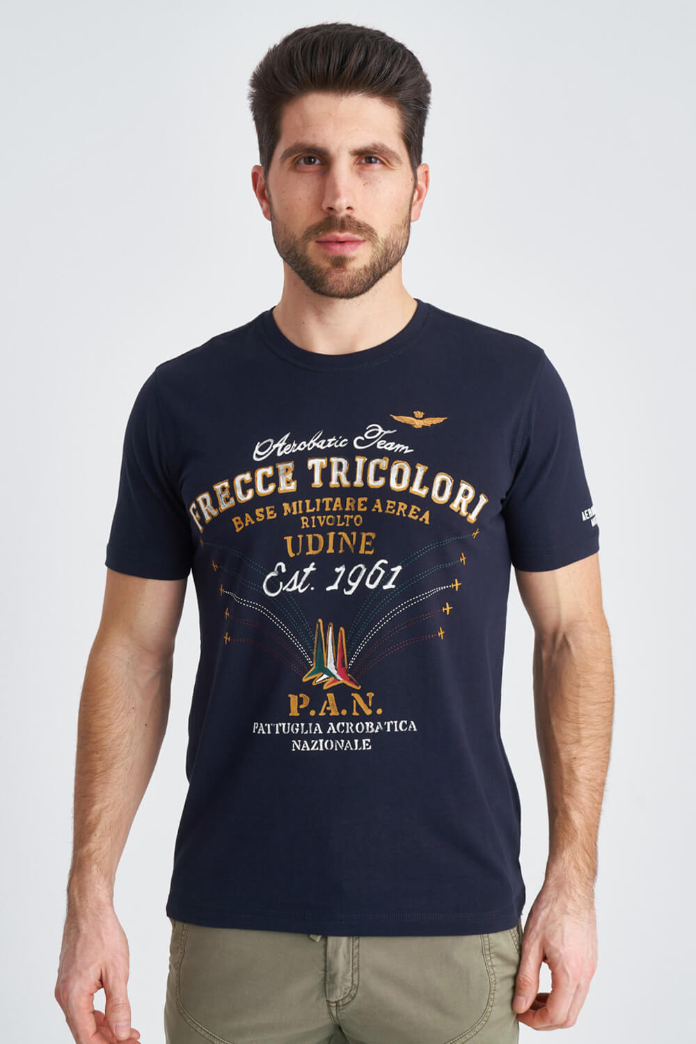 

Мужская футболка с ярким принтом Frecce Tricolori Aeronautica Militare 3836 L