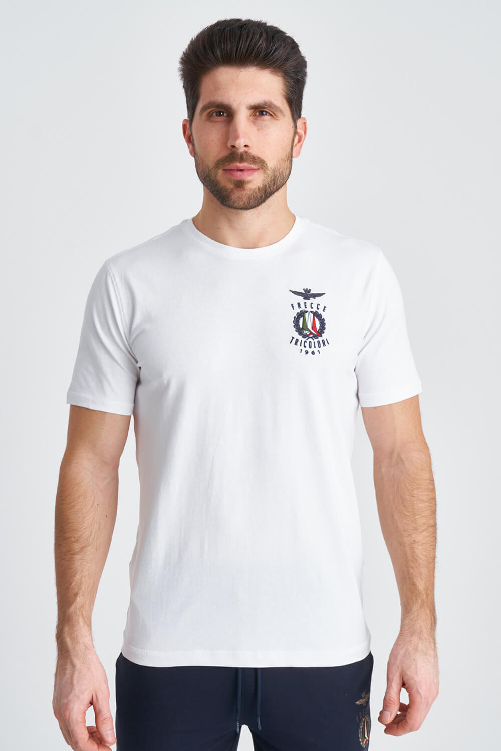 

Футболка белого цвета из хлопка Aeronautica Militare 3835 XXXL