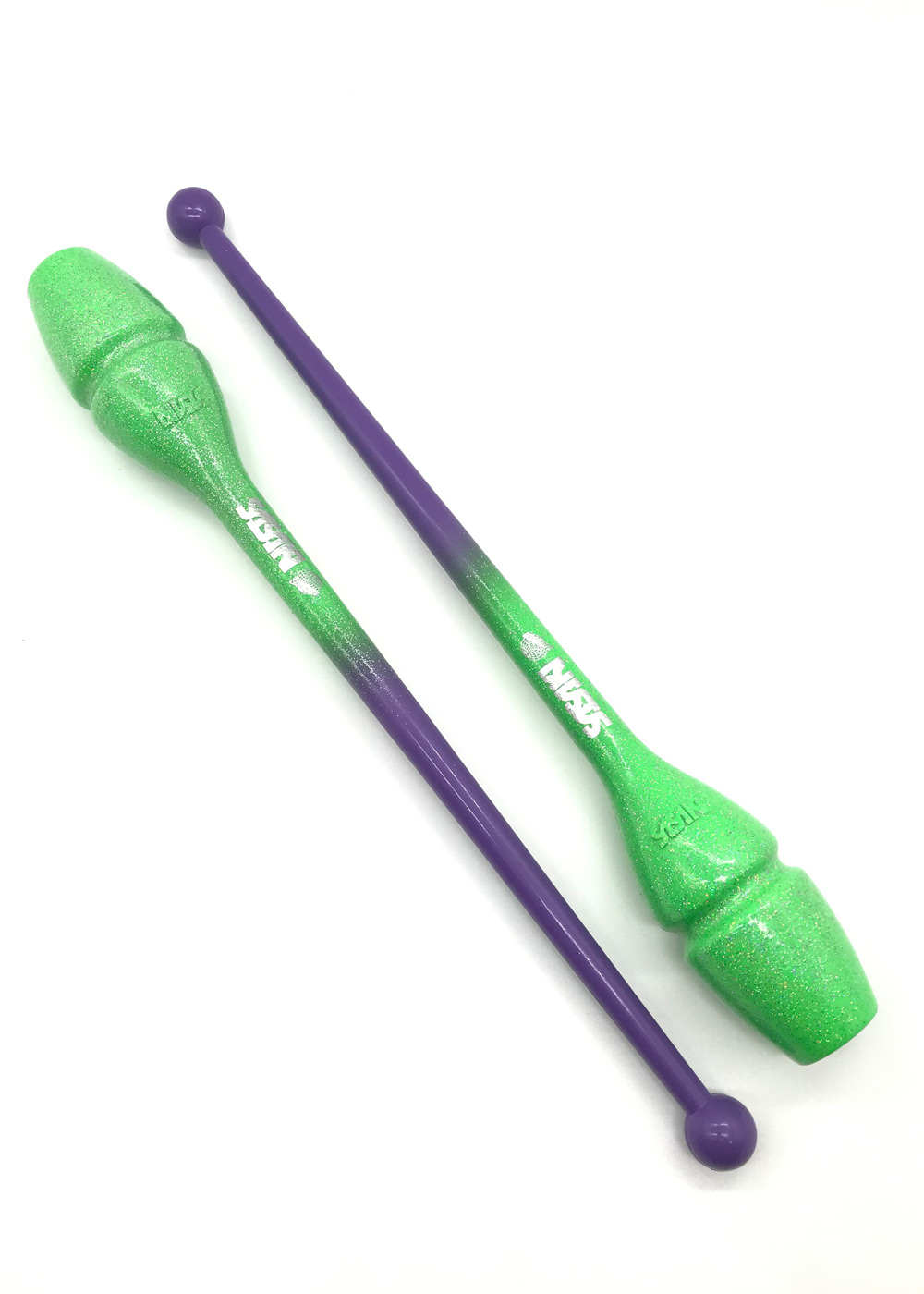 

Булавы для гимнастики SASAKI NEW FIG M 34GH резина 44cm 150g Purple x MuscatGreen (SC34GHx)