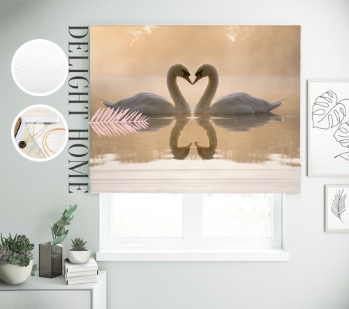 

Римская штора с фотопечатью 00-456 система Light I&H Блекаут Нова 90*170 см