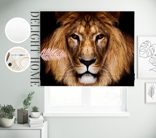 

Римская штора с фотопечатью 00-544 система Light I&H Блекаут Нова 70*170 см