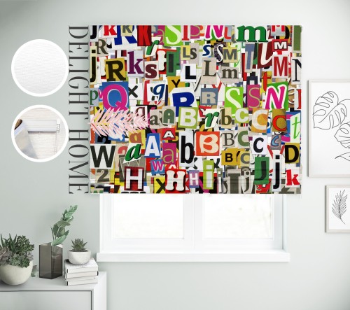 

Римская штора с фотопечатью 00-082 система Prestige I&H Блекаут Нова 90*170 см