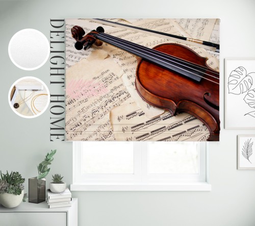 

Римская штора с фотопечатью 00-254 система Light I&H Блекаут Нова 290*170 см