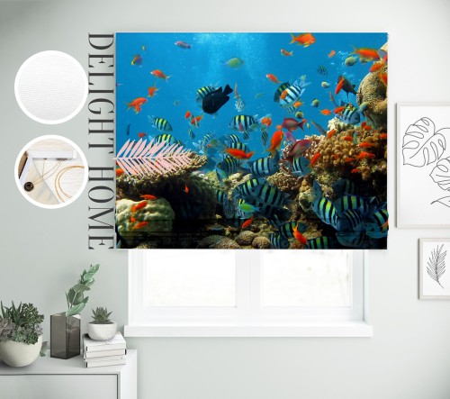 

Римская штора с фотопечатью 00-285 система Light I&H Блекаут Нова 250*170 см