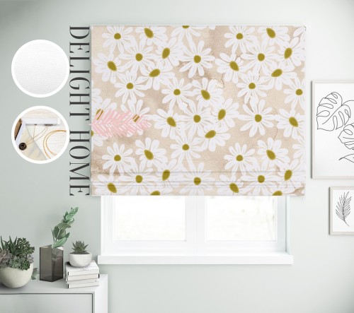 

Римская штора с фотопечатью 02-253 система Light I&H Блекаут Нова 80*170 см