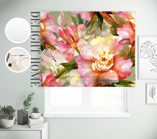 

Римская штора с фотопечатью 02-268 система Light I&H Блекаут Нова 60*170 см