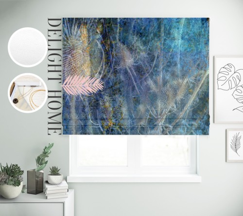 

Римская штора с фотопечатью 02-267 система Light I&H Блекаут Нова 60*170 см